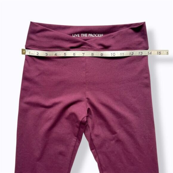 Live The Process Venus Leggings Purple /Acai Berry women's Size M Made in USA - Picture 9 of 12